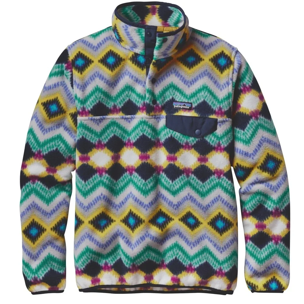 Patagonia Vintage Lightweight Synchilla Snap-T Pullover Large Fleece - Picture 2 of 8